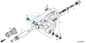 GL1800D GoldWing - GL1800-D UK - (E) drawing SWINGARM