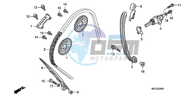 CAM CHAIN/TENSIONER