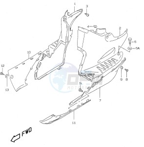 AY50 (V-W-X-Y) katana drawing SIDE LEG SHIELD (model K1)