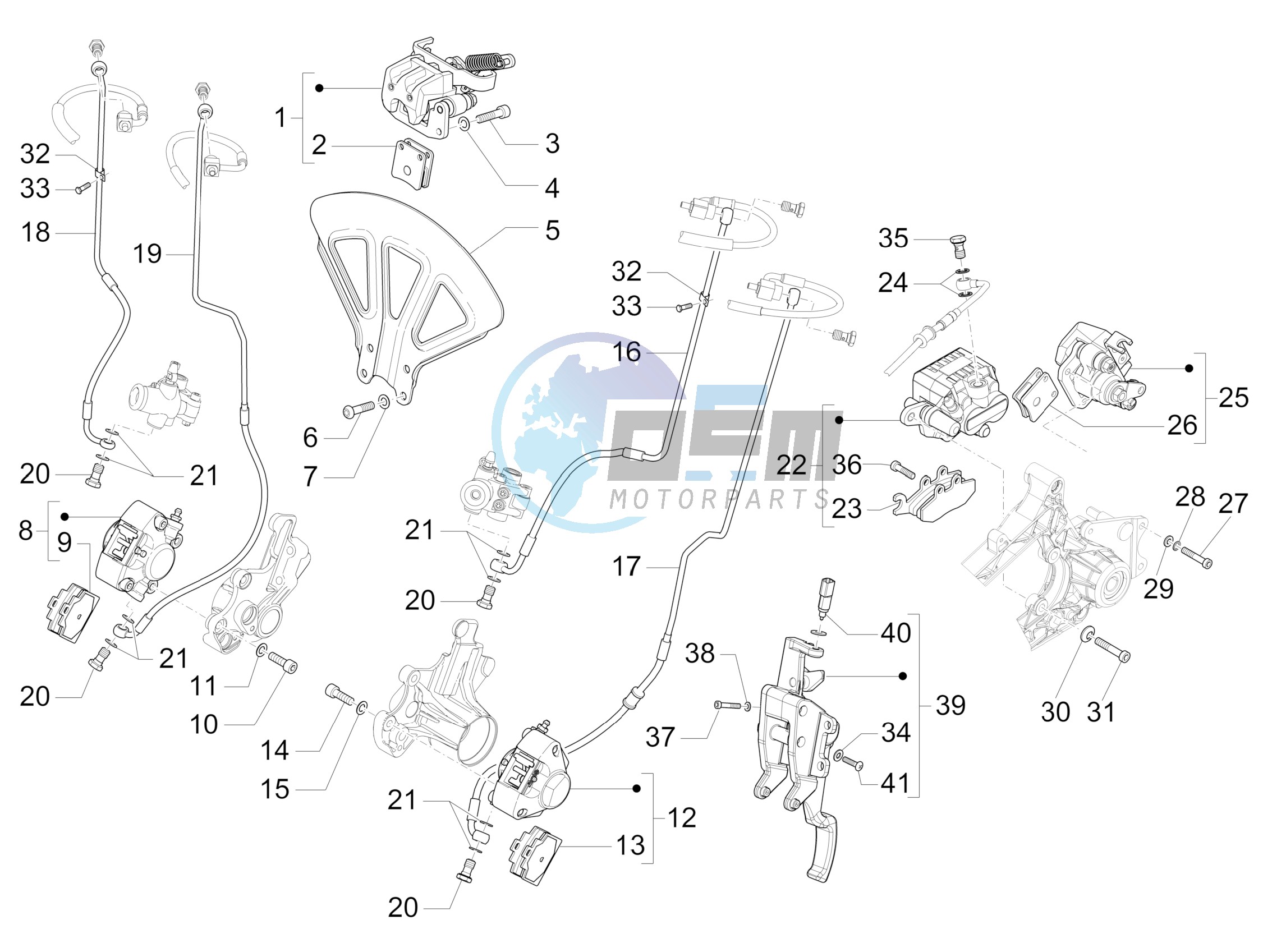 Brakes pipes - Calipers (ABS)