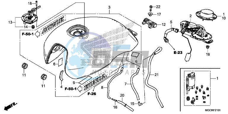 FUEL TANK/FUEL PUMP (CB1100CA/CAD/NA/NAD)