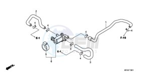 CBF1000S9 Europe Direct - (ED) drawing AIR INJECTION CONTROL VALVE