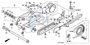 CB1000R9 Europe Direct - (ED) drawing SWINGARM