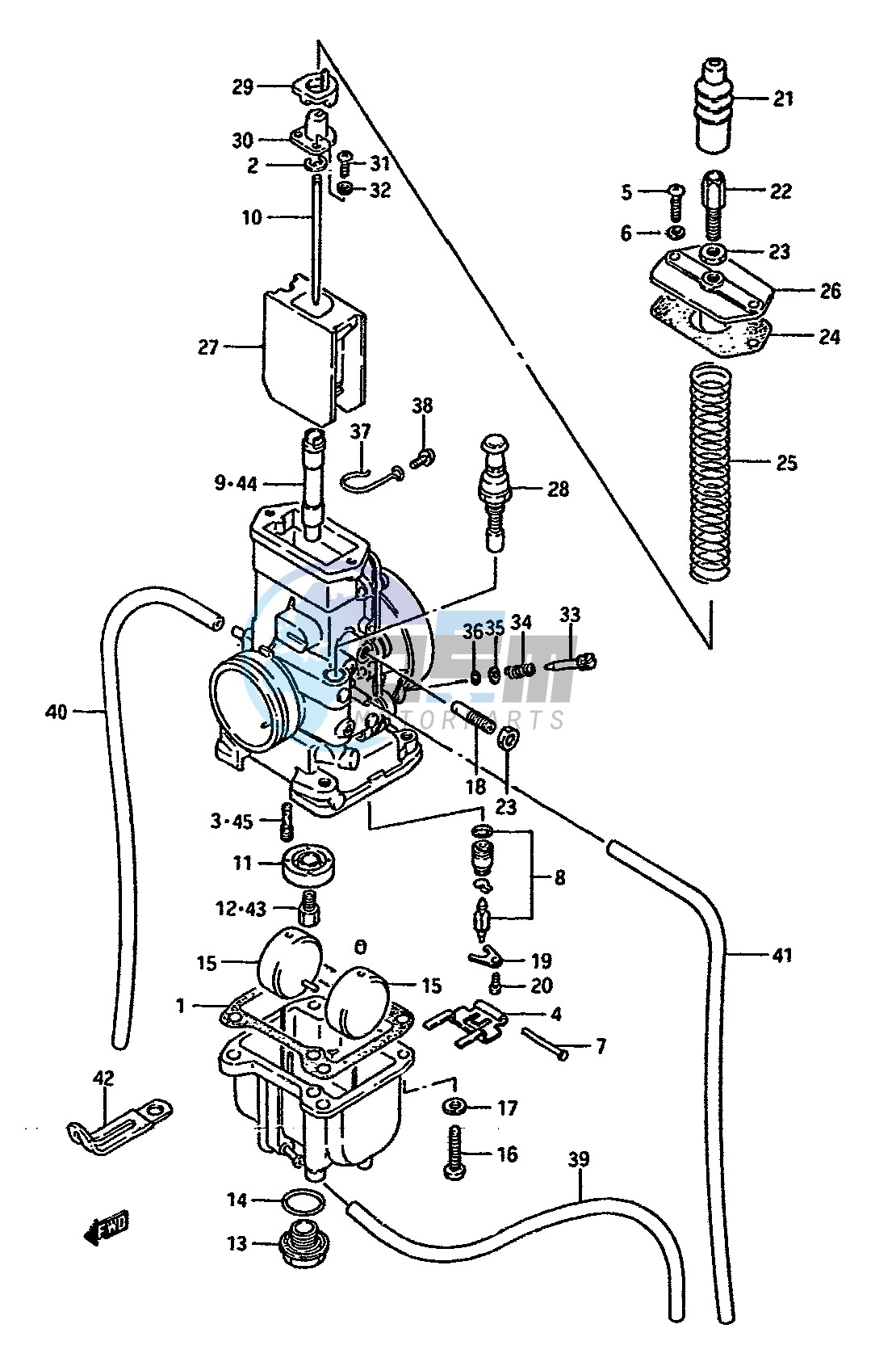 CARBURETOR (MODEL G MODEL N-E.NO.106550)