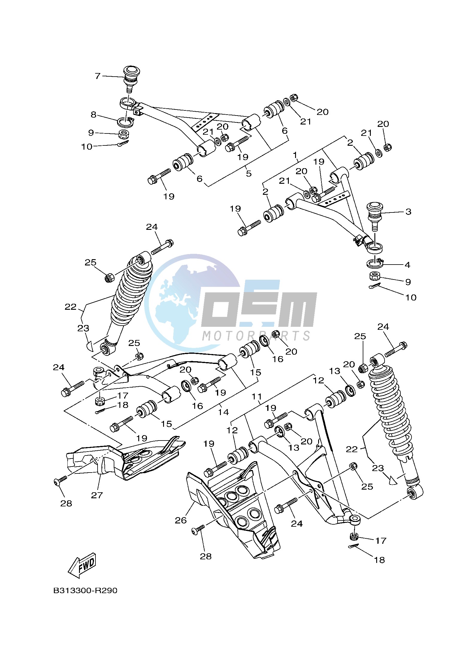 FRONT SUSPENSION & WHEEL