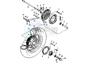 XV VIRAGO 535 drawing REAR WHEEL