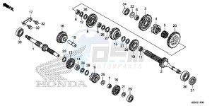 TRX250TEH Europe Direct - (ED) drawing TRANSMISSION