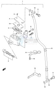 GZ250 (K2) drawing FRONT MASTER CYLINDER