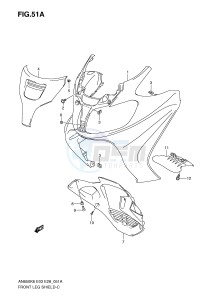 AN650 (E3-E28) Burgman drawing FRONT LEG SHIELD (AN650K8)