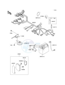 EX 250 F [NINJA 250R] (F15-F19) [NINJA 250R] drawing CHASSIS ELECTRICAL EQUIPMENT