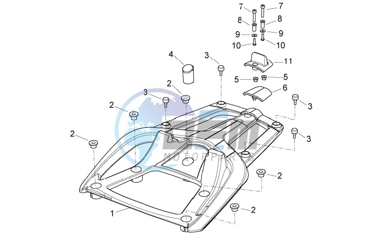 Top box support