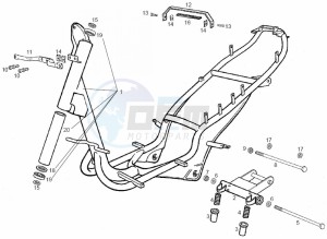 ATLANTIS BULLET - 50 cc VTHAL1AE2 Euro 2 2T AC ESP drawing Frame (Positions)