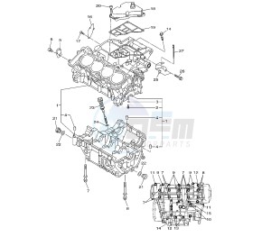 XJ6-N 600 drawing CRANKCASE