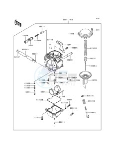 KL 250 D [KLR250] (D10-D14) [KLR250] drawing CARBURETOR