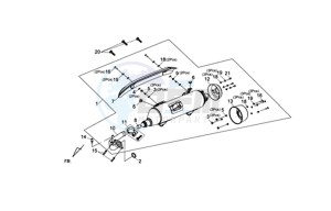 MAXSYM 400I (L8) EU drawing EXHAUST