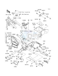 VN 1500 P [VULCAN 1500 MEAN STREAK] (P1-P2) [VULCAN 1500 MEAN STREAK] drawing FRAME FITTINGS