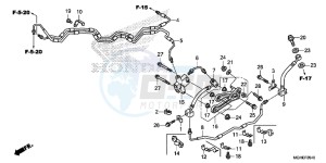 VFR1200XDLE CrossTourer ED drawing BRAKE HOSE