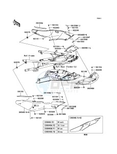 1400GTR ZG1400A9F FR GB XX (EU ME A(FRICA) drawing Side Covers