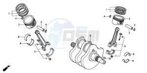 VT750C3 drawing CRANKSHAFT/PISTON