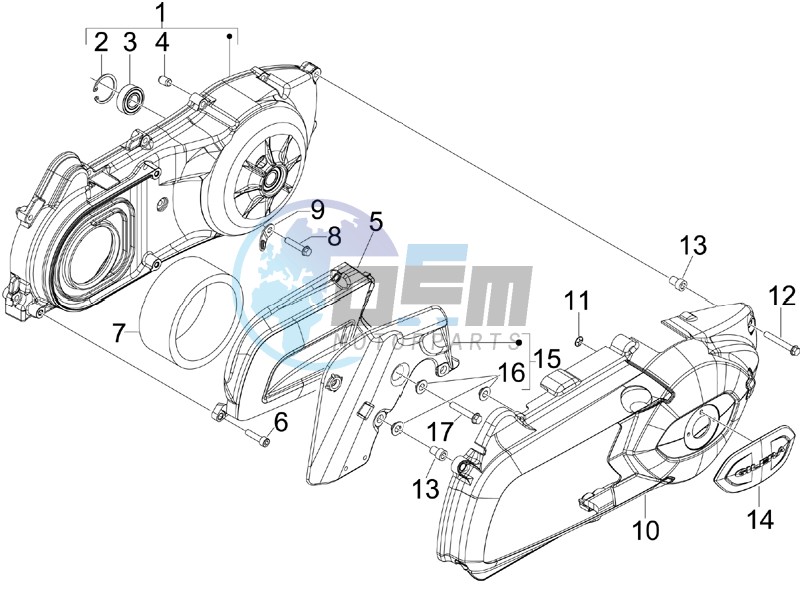 Crankcase cover - Crankcase cooling