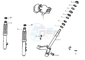 SHARK - 150 cc drawing FRONT FORK