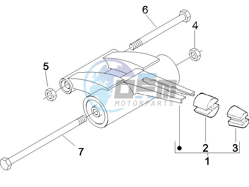 Swinging arm