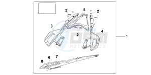 VFR1200FC drawing REAR CARRIER