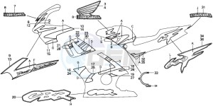 CBR600F3 drawing STRIPE (CBR600FV/FW)