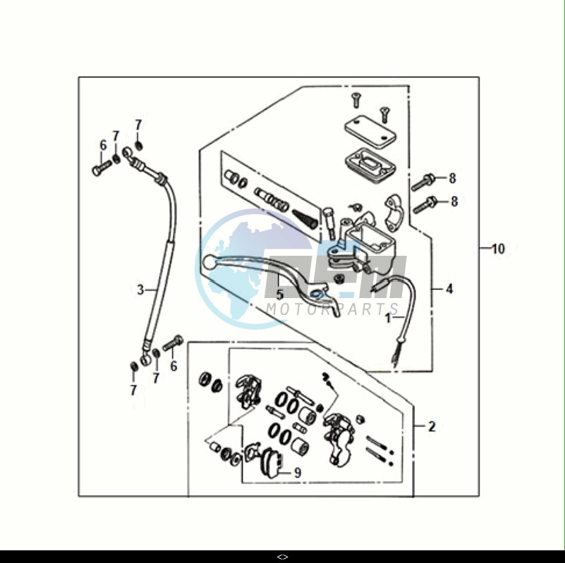 FRONT BRAKE MASTER CYLINDER