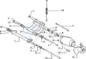 Liberty 125 Leader drawing Swinging arm