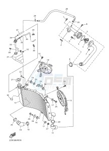 YZF-R1 998 R1 (BX41) drawing RADIATOR & HOSE