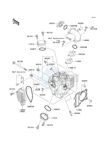 KLX 110 A (A1-A4) drawing CYLINDER HEAD