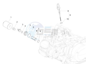 MEDLEY 150 4T IE ABS E3 2020 (APAC) drawing Flywheel magneto cover - Oil filter