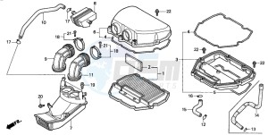 CBR600F2 drawing AIR CLEANER (CBR600FS/3S/T/3T/SET)