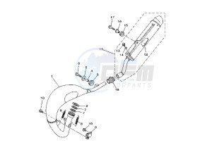 YZ 85 drawing EXHAUST