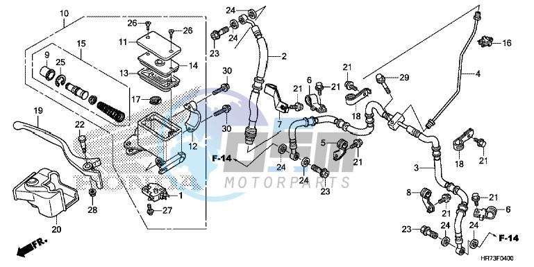 FR. BRAKE MASTER CYLINDER