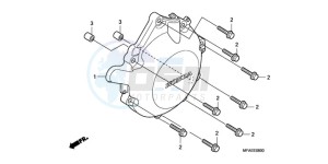 CBF1000TA France - (F / ABS CMF) drawing A.C. GENERATOR COVER