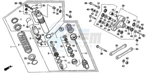 CR250R drawing REAR CUSHION (1)