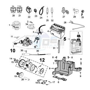 VIVA 3 L 50 4T SIXTIES drawing ELECTRIC PART