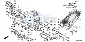 CB1000RAD CB1000R ABS E drawing FRAME BODY