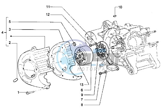 Flywheel magneto