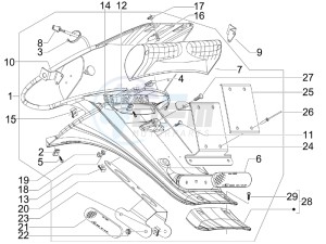 Stalker 50 Naked drawing Rear cover - Splash guard