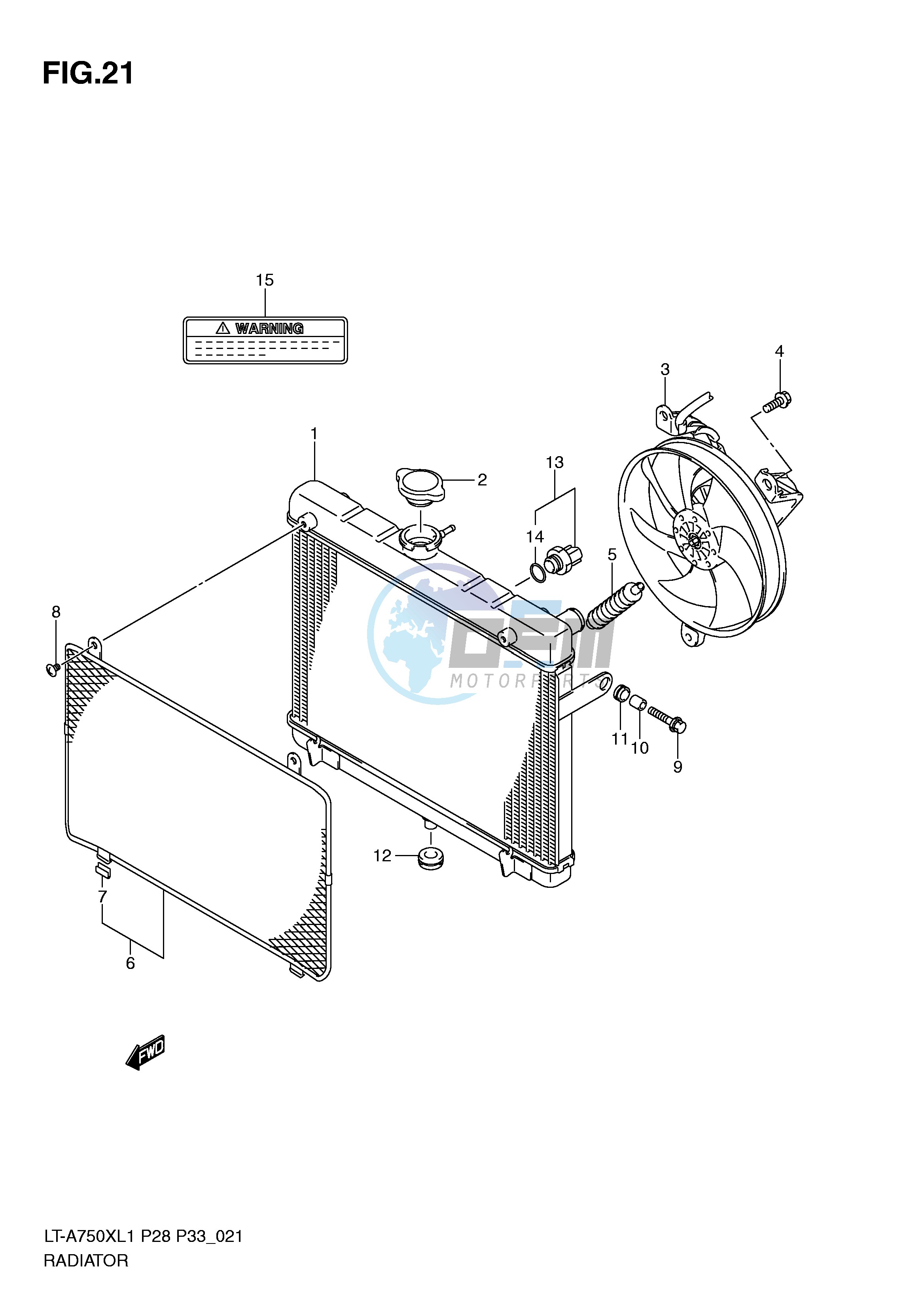 RADIATOR (LT-A750XL1 P33)