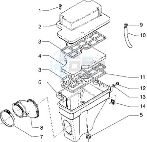 Zulu 50 drawing Air Cleaner