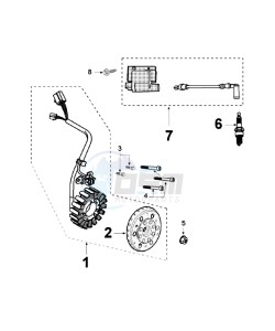 SAT 2 125 drawing FLYWHEEL MAGNETO