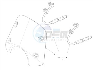 GTS 300 SUPER-TECH IE ABS E4 (APAC) drawing Windshield - Glass