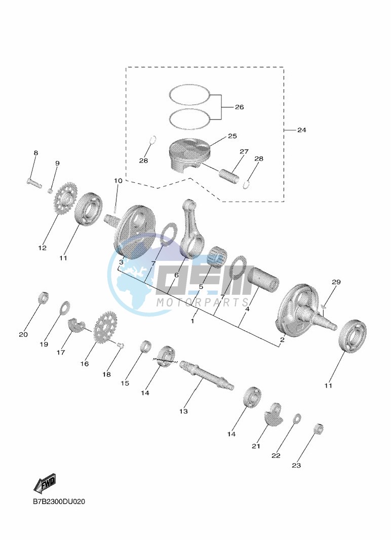 CRANKSHAFT & PISTON