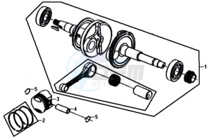 CROX 50 L5-L6 drawing CRANKSHAFT