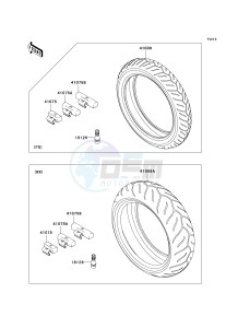 ZR 750 L [Z750 EU] (L7F-L8F) L7F drawing TIRES