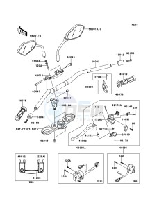 Z1000_ABS ZR1000ECF FR XX (EU ME A(FRICA) drawing Handlebar